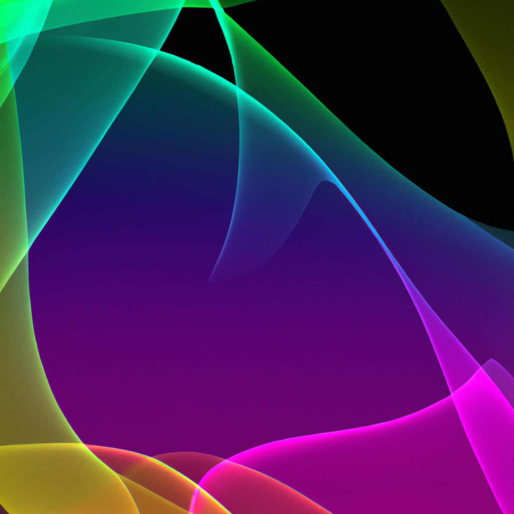 Ilustración abstracta con ondas de color vibrantes y formas suaves representando claridad y estructura de políticas