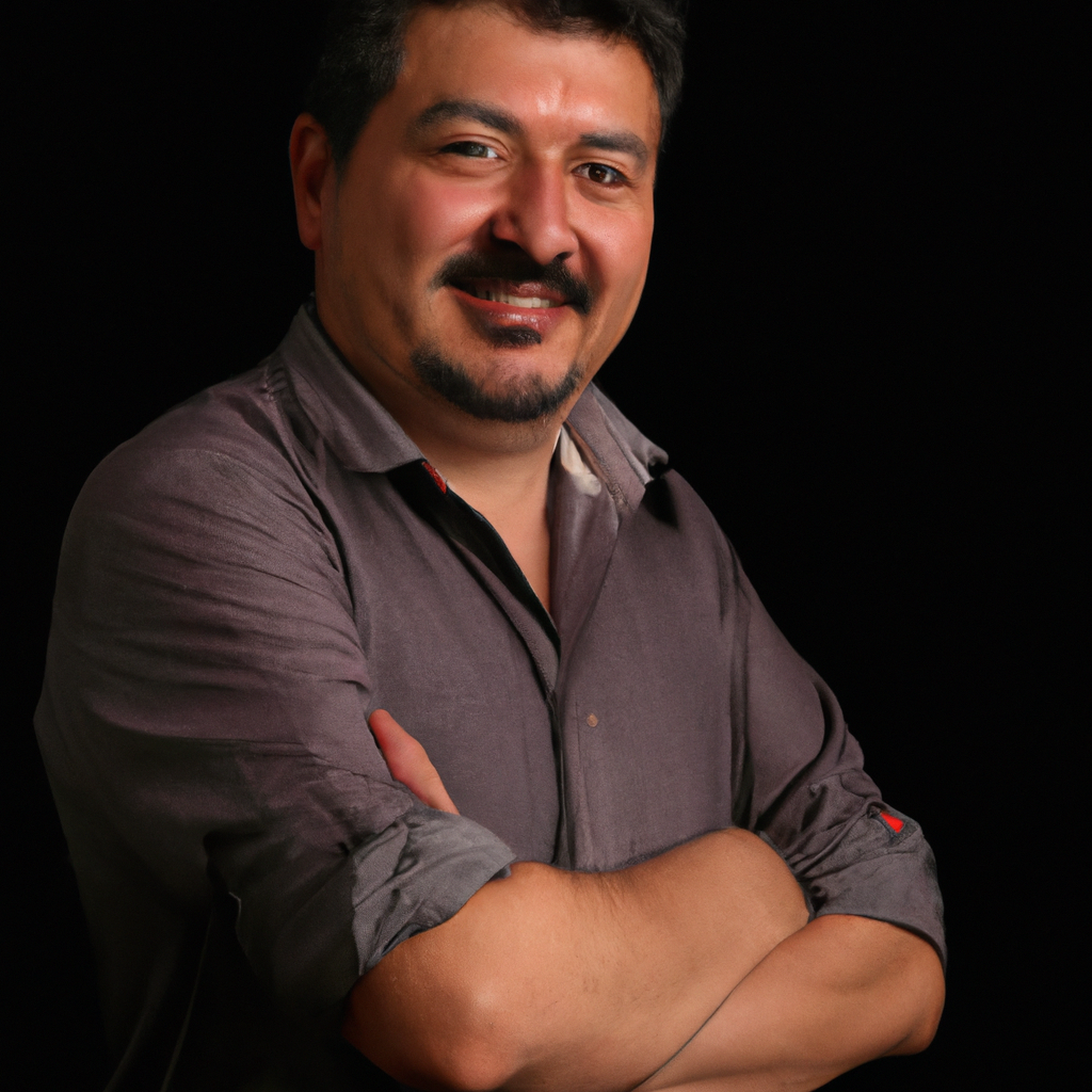 Retrato del Director de Dolvenix con luz Rembrandt